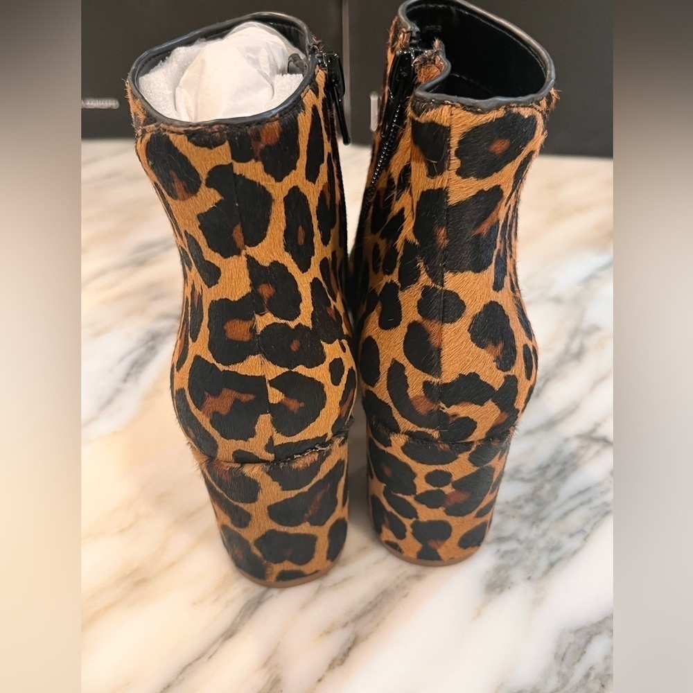 Inc International Concepts Floriann Block Heel Bootie Dark Leopard - Picture 6 of 10